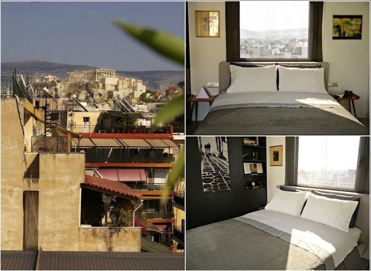 Appartamento Stylish Penthouse With Acropolis And 360 View Atene Esterno foto