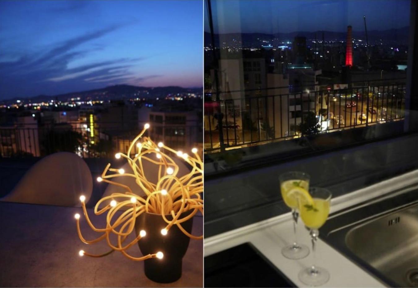Appartamento Stylish Penthouse With Acropolis And 360 View Atene Esterno foto